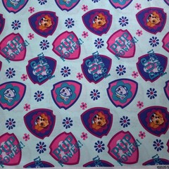 Paw Patrol Skye Pup Power Blue Character Cotton Fabric 44″ By The Yard
