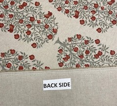 BALLARD DESIGNS ANITA POMEGRANATE FRUIT TREE MULTIUSE FABRIC BY THE YARD 54″W