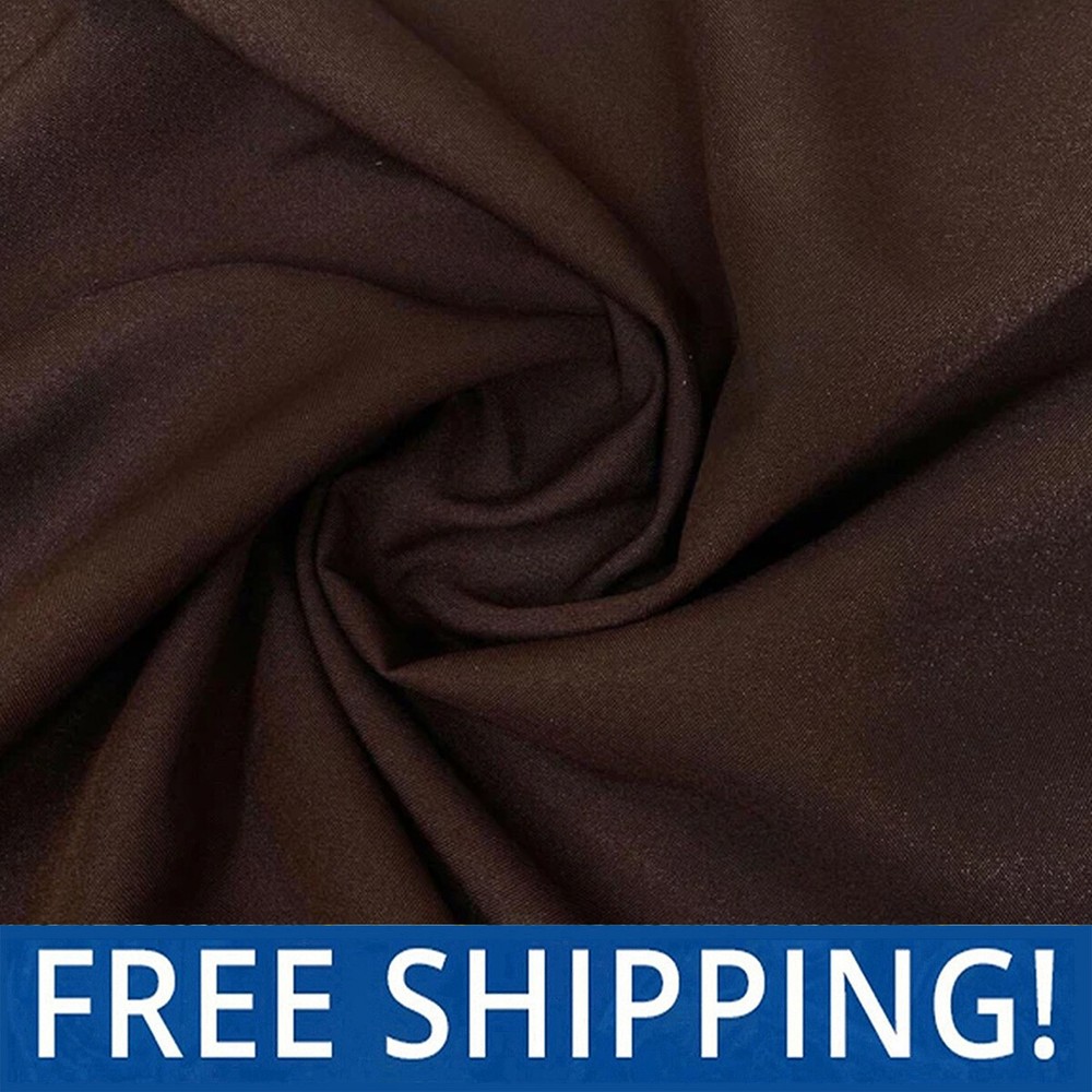 Brown Polyester Poplin Fabric – $$ Buy More – Save More $$ – #62429