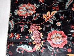Papiers Textiles Floral Upholstery Fabric Sample Remnant 24″ x 27″ W Germany