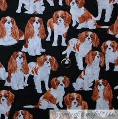 BonEful Fabric FQ Cotton Quilt Black White B&W Border Collie Gray USA Sport Dog