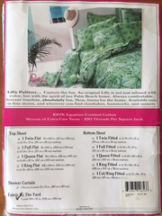 New! Lilly Pulitzer Fabric 112”x108” King Duvet Bedspread Cotton Floating Tiger