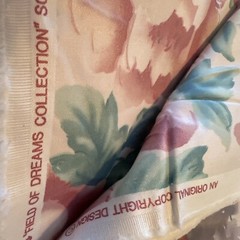 2.5 yd x 54” Upholstery Fabric Floral Pink Green Purple Chairs Cushions Sun Room