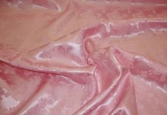 SATIN ROSE BROCADE FLORAL JACQUARD BACKDROP FABRIC WEDDING BY YARD HOME DECOR