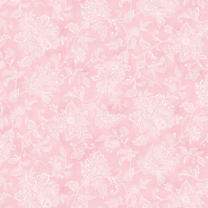 P&B TEXTILES – Yours Truly by P&B Textiles – Tonal Floral – Pink ,1/4 yard