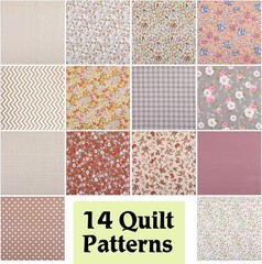 42Pcs Layer Cakes 10 Inch Squares for Quilting, Cotton Fabric Squares Pre-Cut…