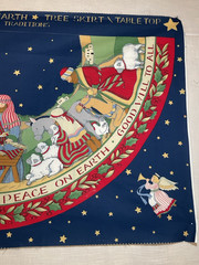 1 Susan Winget PEACE ON EARTH NATIVITY Christmas Tree Skirt FABRIC PANEL to sew