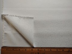 Crazy Daisy White on White Cotton Quilting/Sewing/Crafting Fabric – by the Yard