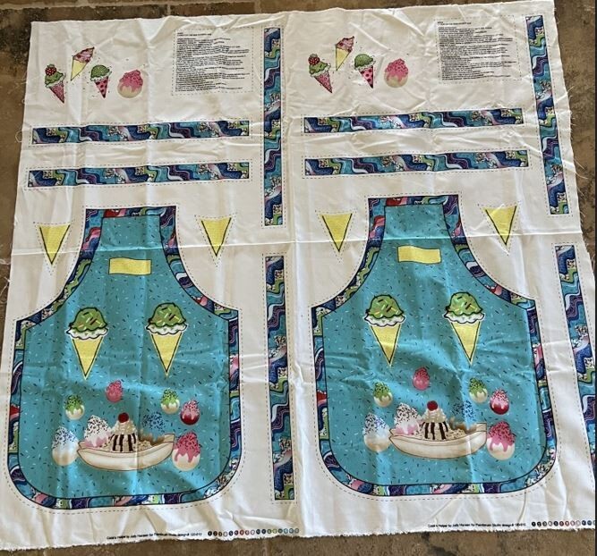 NEW COOK’S HELPER BY JUDY HANSEN FOR PAINTBRUSH STUDIO 2 KID APRONS 41″ x 48″