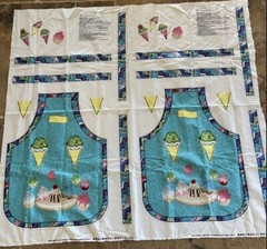 NEW COOK’S HELPER BY JUDY HANSEN FOR PAINTBRUSH STUDIO 2 KID APRONS 41″ x 48″