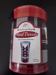 Epic Positively Plaid Plaid Tuxedo Hand Painted
