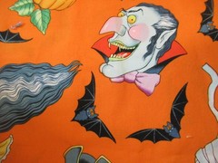 THE Alexander Henry Fabric “Halloween Haunt” VTG 2002 RARE SZ 1Y3″X44″ NEW