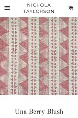 Nichola Taylorson Una Berry Blush Fabric 1 Yard