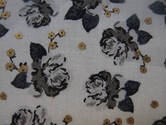 Cotton Fabric Gray Ross Flower By Jo Ann 44″ X 54” No:115