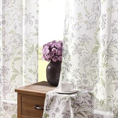 Ash Floral Curtains 90 Inches Long 2 Panels for Living Room Vintage Farmhouse…