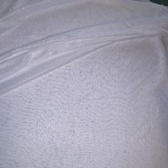 Stretch Fabric Dancer Mesh Shimmer Pure White 60” Wide, 3.67 Yards