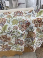 Robert Allen Jacobean swag crypton drapery fabric by the yard 54” wide