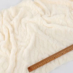 Thickend Jacquard Flannel Fabric for Pajama Soft Warm Blanket Cushion DIY Sewing