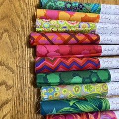 25 Kaffe Fassett Collective Fat Quarters In Cigar Rolls.