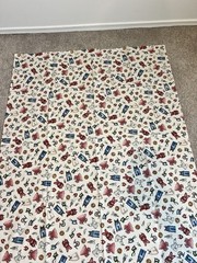 Vintage Dianna Marcum Laundry Hanging out to Dry Cotton Fabric 36” X 44”