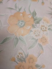 Polyester Organza Printed Fabric, $12/yd., 4yds.available