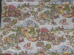 1/2 Yd Vintage “Nursery Thyme” Rhyme FLANNEL by Dona Mollo General Fabrics