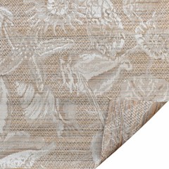 Boat Woven Pattern Fabric | Starfish Shells Beige Silver 57 Inch (YD)