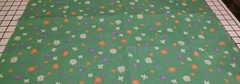 Bright Green Vintage Cotton Quilt Corhan Fabric 45″ x 37″