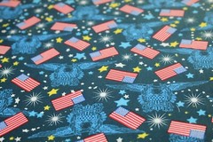 American FLAG Patriotic Fabric Half Yard 1/2 YD COTTON America USA {4th of July}