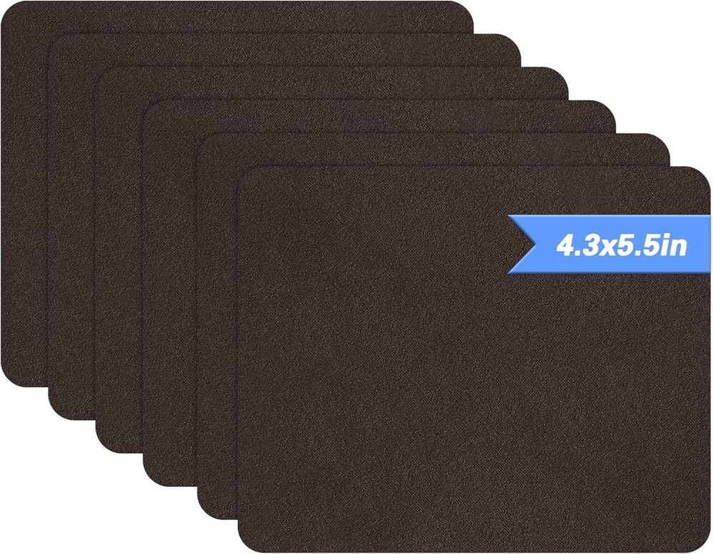 Sofa Fabric Repair Patch, 6 Piece Microfiber Patches, Self Adhesive