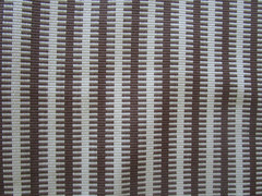 Soane Britain’s JAJIM STRIPE in Chestnut Cotton Weave 3.83 yds x53″W Brown Ivory