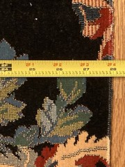 Sample Fabric Jacobean Black Floral Upholstery Germany Velvet Pile The Twigs