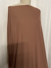 100% Rayon Matte Jersey Light Chocolate Brown Color Fabric By The Yard 58″ Wide