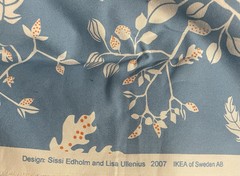 vintage IKEA fabric 2007 Sissi Edholm & Lisa Ullenius 62″x60″