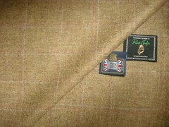 Reid & Taylor WOOL (Woollen) & LINEN JACKETING FABRIC MADE IN SCOTLAND = 2.0 m.