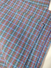 Red Blue White Green Yellow Plaid Woven Cotton Quilting Sewing Fabric 46″ X 2yds