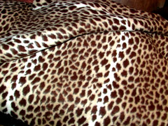 VELOUR ANIMAL PRINT fabric 144+ x 65″ selvage hemmed both sides (sew cab 4)