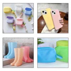 Jelly PVC Vinyl Roll Soft Colored Mat Hair Bows Jewelry Making Fabric 30x135cm