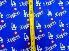 LA DODGERS WORLD CHAMPIONS MLB 100% COTTON 1 YARD PIECE BRAND NEW DESIGN