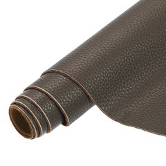 Faux Leather Fabrics, 54×36 Inch Waterproof PU Faux Leather(Dark Brown)