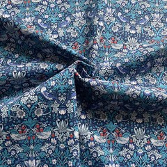 William Morris Strawberry Thief Painted Cotton Fabric for Sewing DIY BTHY 57″