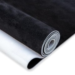 Suede Auto Headliner Fabric 36″ L × 60″ W with Foam Backing – 36″L×60″W Black