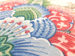 Covington LEICESTER MULTI Red Green Blue Floral Jacobean Designer Print Fabric
