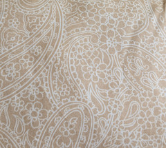 Hobby Lobby Cotton Quilt Fabric Tan Tone on Tone Paisley 44″ W x 1¾ Yards