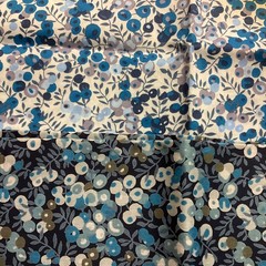 Liberty Of London Tana Lawn 13 oz Blue Lot Large Pieces 3+ Yards