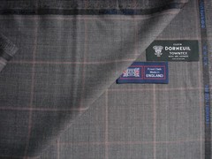 DORMEUIL 95% WOOL + 5% CASHMERE “VINTAGE” SUITING FABRIC “cashmere TOWNTX”-3.5 m