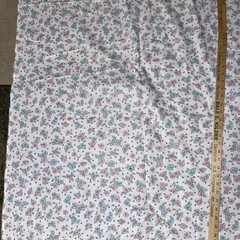 Precious Moments Florals Cotton Blend Fabric 35”X 1 3/4 Yd 36”x 25” & 8”x1.5 Yds