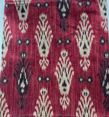 Kravet Museum of Mexico Adras Cranberry Designer Fabric Remnant 24″x24″