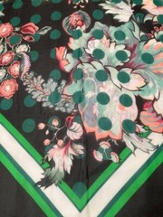 Authentic Roberto Cavalli, Made in Italy. Pure silk chiffon luxury fabric