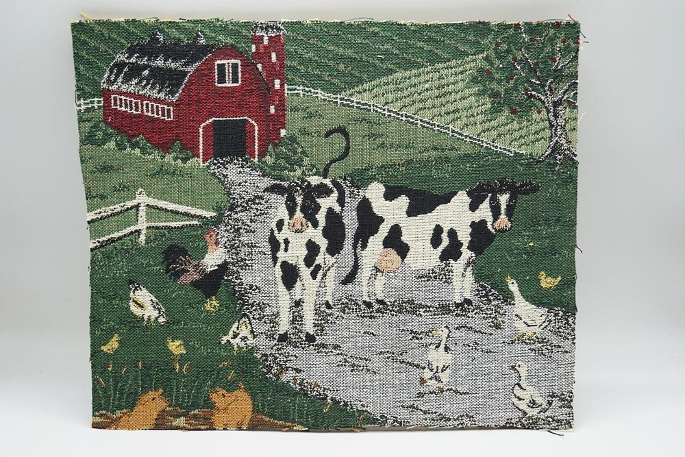Country Farmhouse Decorative Fabric 10-1/2″x12-1/2″